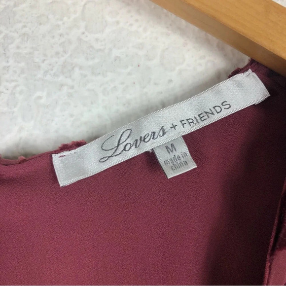 Lovers + Friends Tatum Maeve Pink Velvet Burnout Cut Out Maxi Dress Medium - Picture 5 of 15